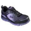 Women's Skechers Work Telfin Arterios Alloy Toe -Puma shop 0 650 skechers work telfin arterios alloy toe black purple